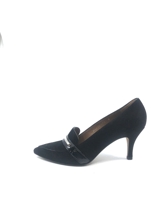Ogin Black Suede Donald Pliner Pumps