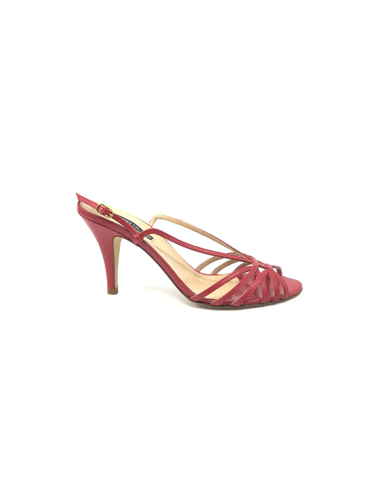 Fifi Red Leather Claudia Ciuti Sandal