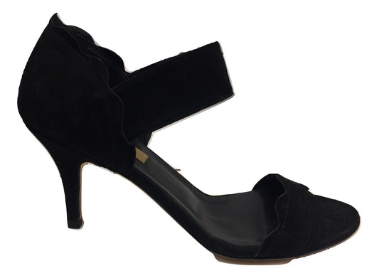 Callie Black Suede Dee Keller Sandals