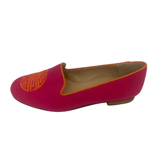 Beijing Pink Linen Jon Josef Loafer Flats