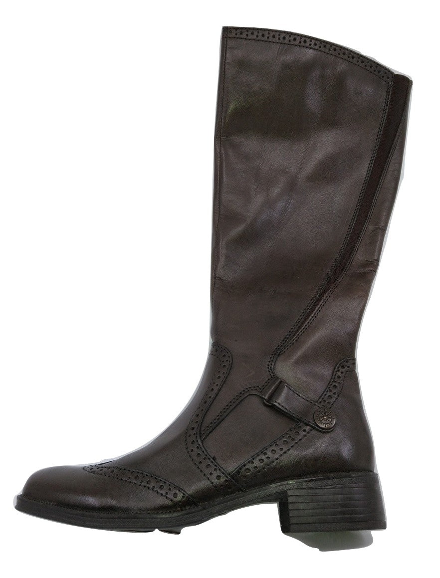 Siena Wing 2064 Chocolate Leather Bussola Boots