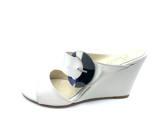 Penelope Nappa Milk Butter Wedge Slide Sandal-M-8