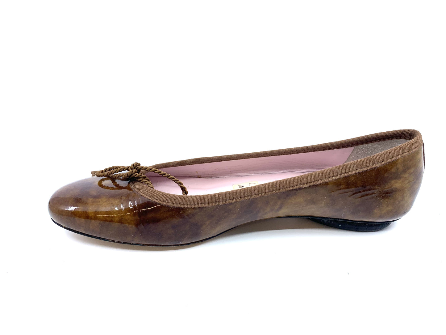 Country 39354 Tortoise Patent Leather Paul Mayer Ballet Flats