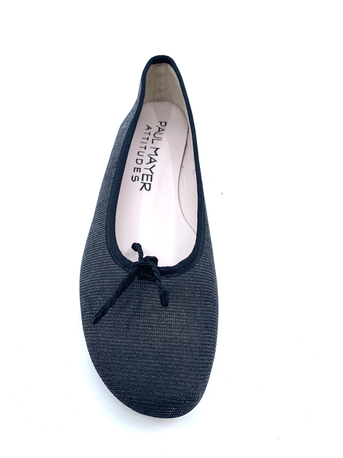 Country Black Notturno Fabric Paul Mayer Ballet Flats