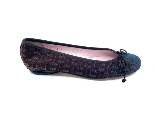 Country Irridescent Fabric Paul Mayer Ballet Flats