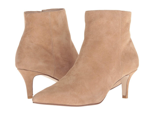 Keli Latte Suede Pelle Moda Ankle Boots