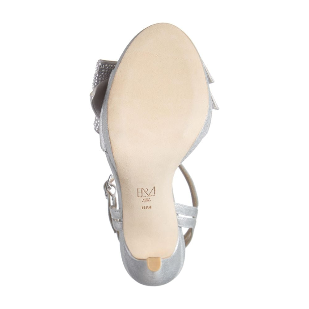 Jem Metallic Silver Suede Pelle Moda Sandals