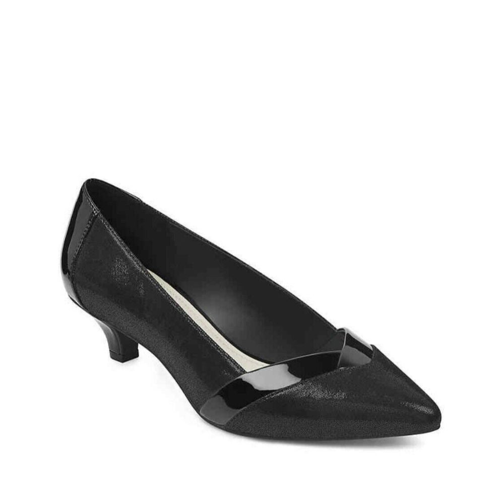 Maureen Black Fabric Anne Klein Pumps