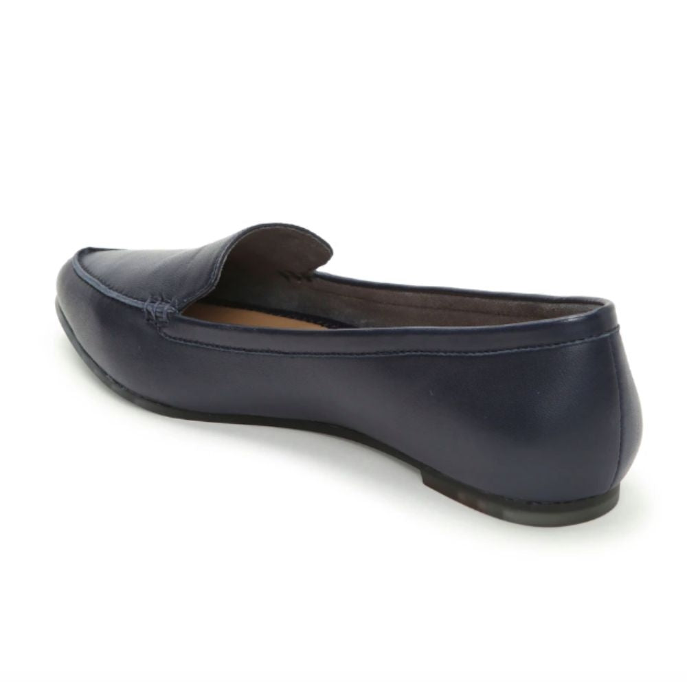 Audra Navy Leather Me Too Flats