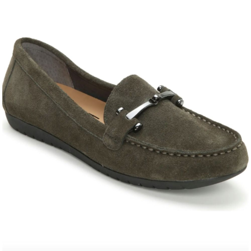 Parker Army Green Suede Me Too Loafers