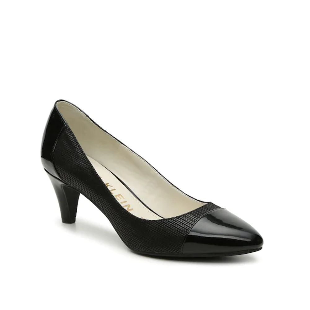 Rheina Black Fabric Anne Klein Pumps