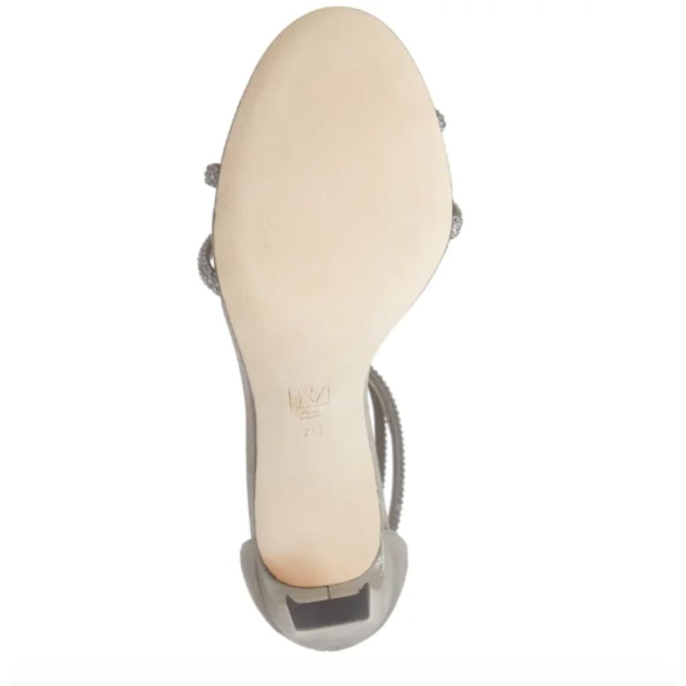 Cruz Shimmer Satin Pewter Pelle Moda Sandals