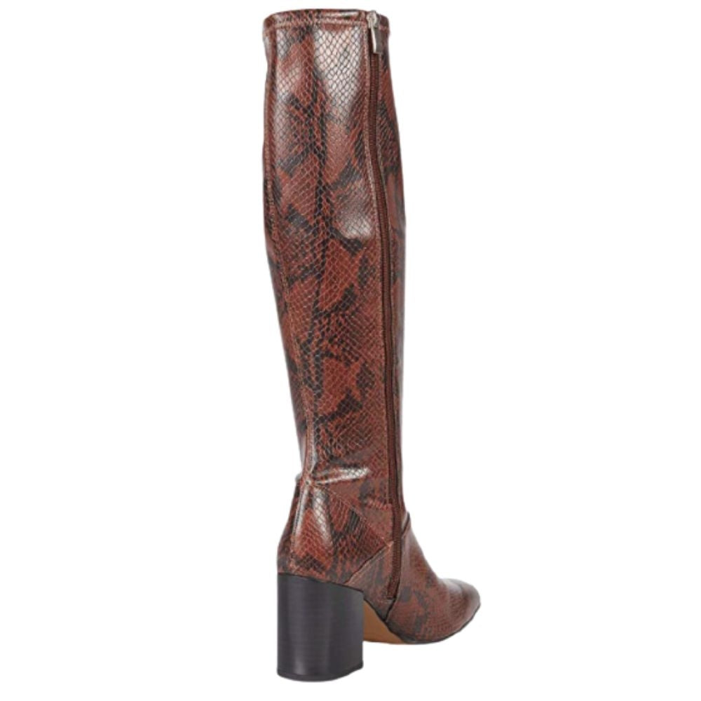 Tribute Sienna Brown Snake Synthetic Franco Sarto Boots