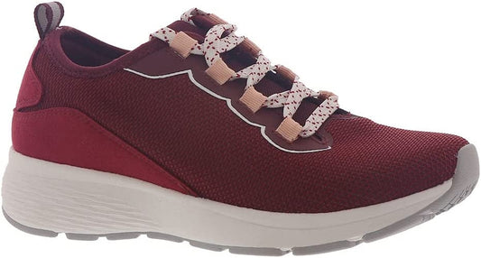 Skip Medium Red Fabric Easy Spirit Sneakers