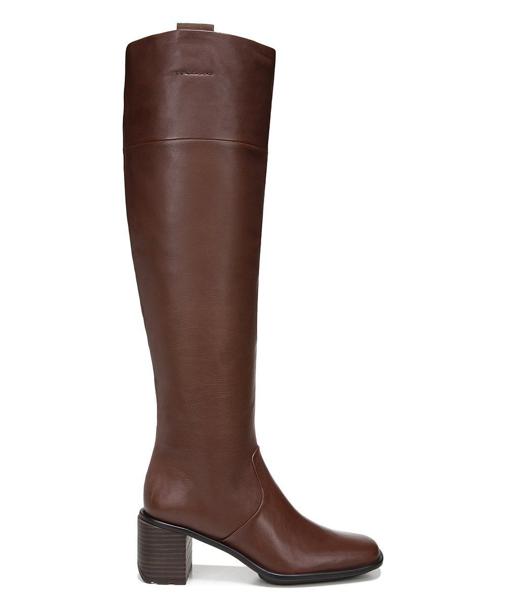 Forla Dark Walnut Brown Leather Franco Sarto Tall Boots