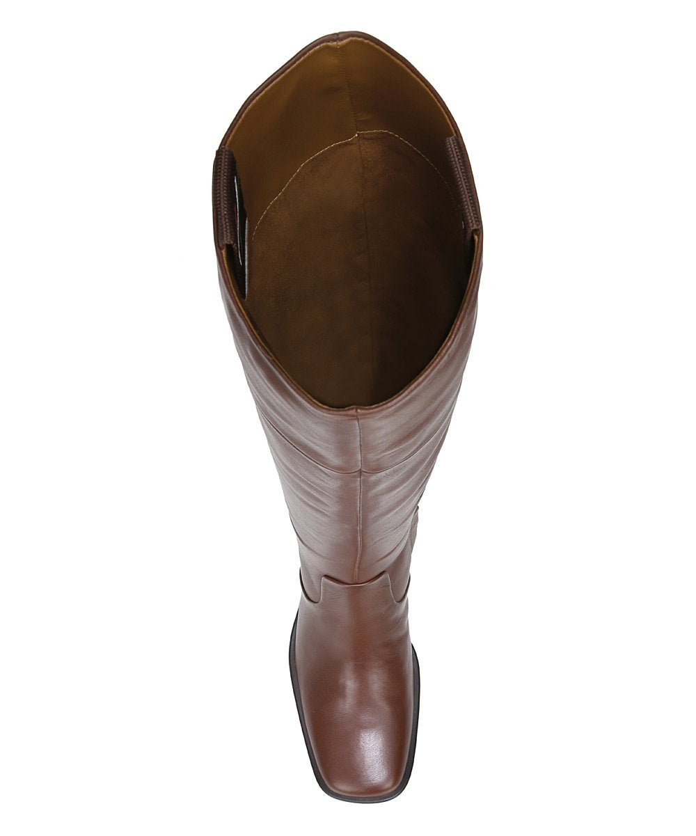 Forla Dark Walnut Brown Leather Franco Sarto Tall Boots