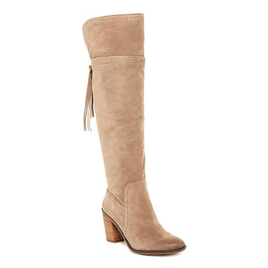 Ellyn Taupe Suede Franco Sarto Over the Knee Boots